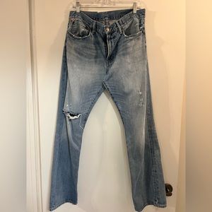 Men’s Ralph Lauren distressed jeans